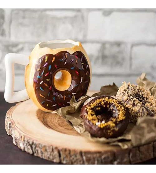 Creative Ceramic Donut Tea Mug